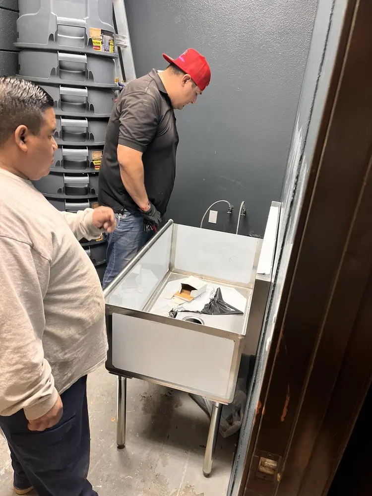 Commercial plumbing and sink installation in Bay Colony